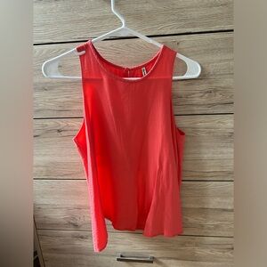 Coral sleeveless tank top Stradivarius